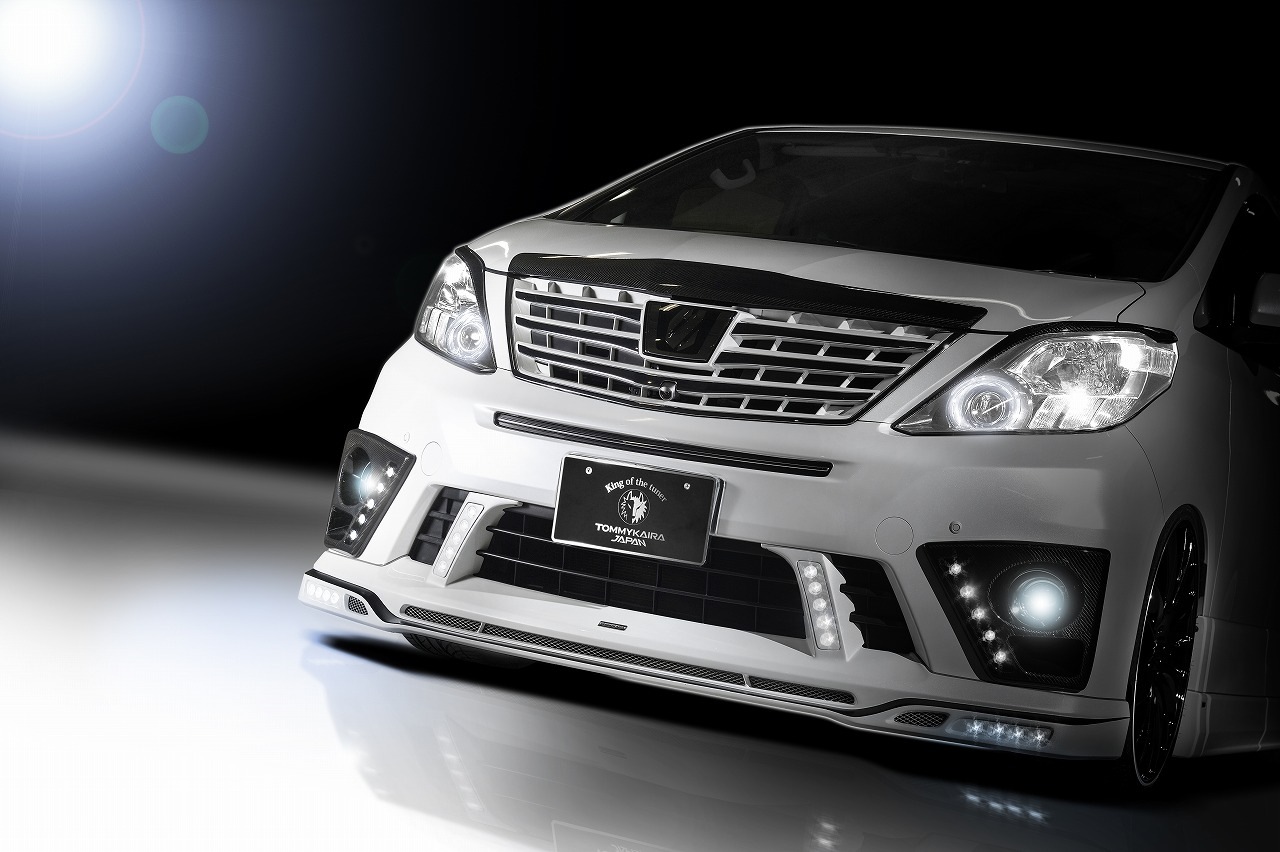 フロントスポイラー(LEDランプ付属) *20 ALPHARD S/SR-grade 後期 *FRP