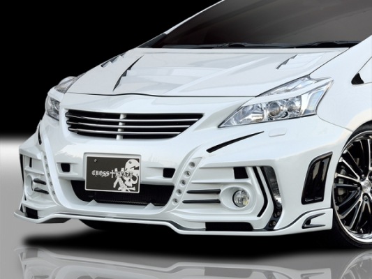 フロントバンパー*LEDランプ付属　40PRIUS α*FRP