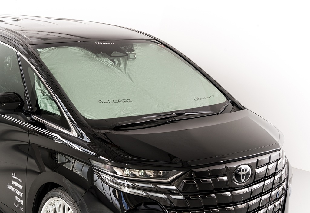 40ALPHARD／VELLFIRE共通　ロゴ入りサンシェード（収納ケース付き）