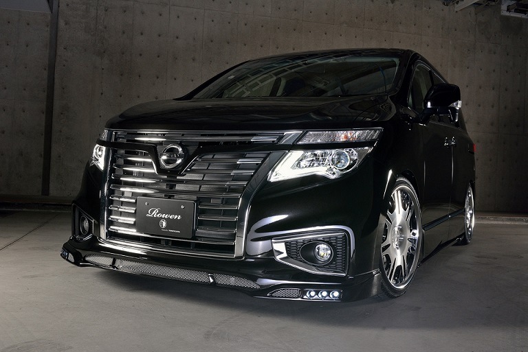 フロントスポイラー*LEDランプ付属　ELGRAND HighWay STAR 後期　*FRP