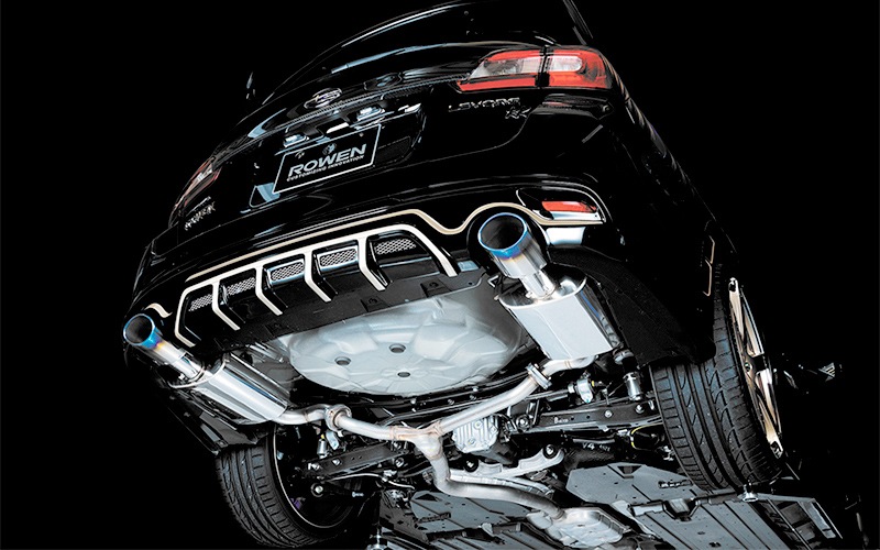 PREMIUM01Sマフラー *1.6GT *2サイレンサー *左右2本出し *Φ120オーバル ステンレス／チタン *LEVORG D-E型