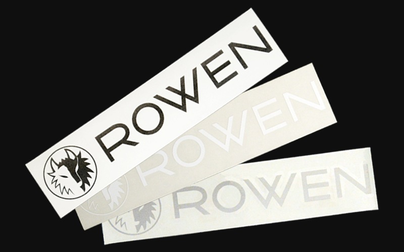 ブロック体ROWENステッカー ver2