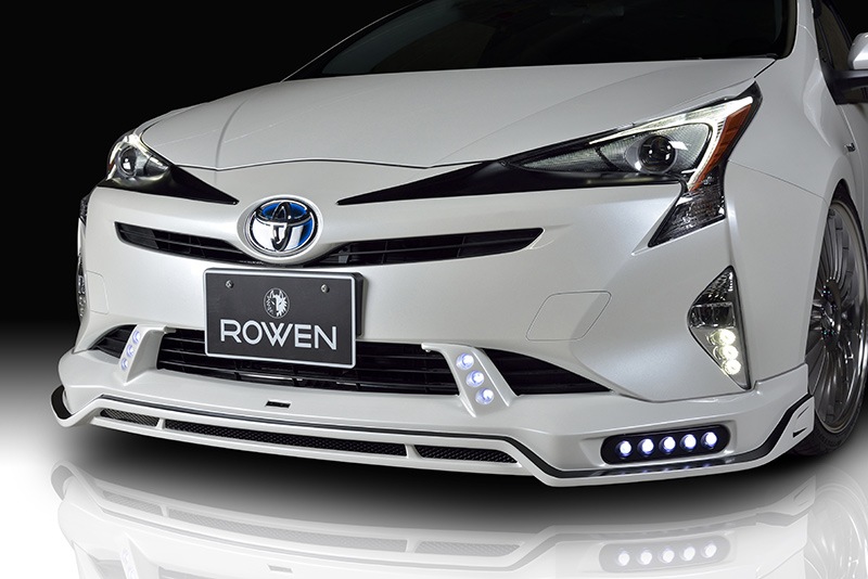 フロントスポイラー*LEDランプ 50 PRIUS 前期 *FRP+Carbon