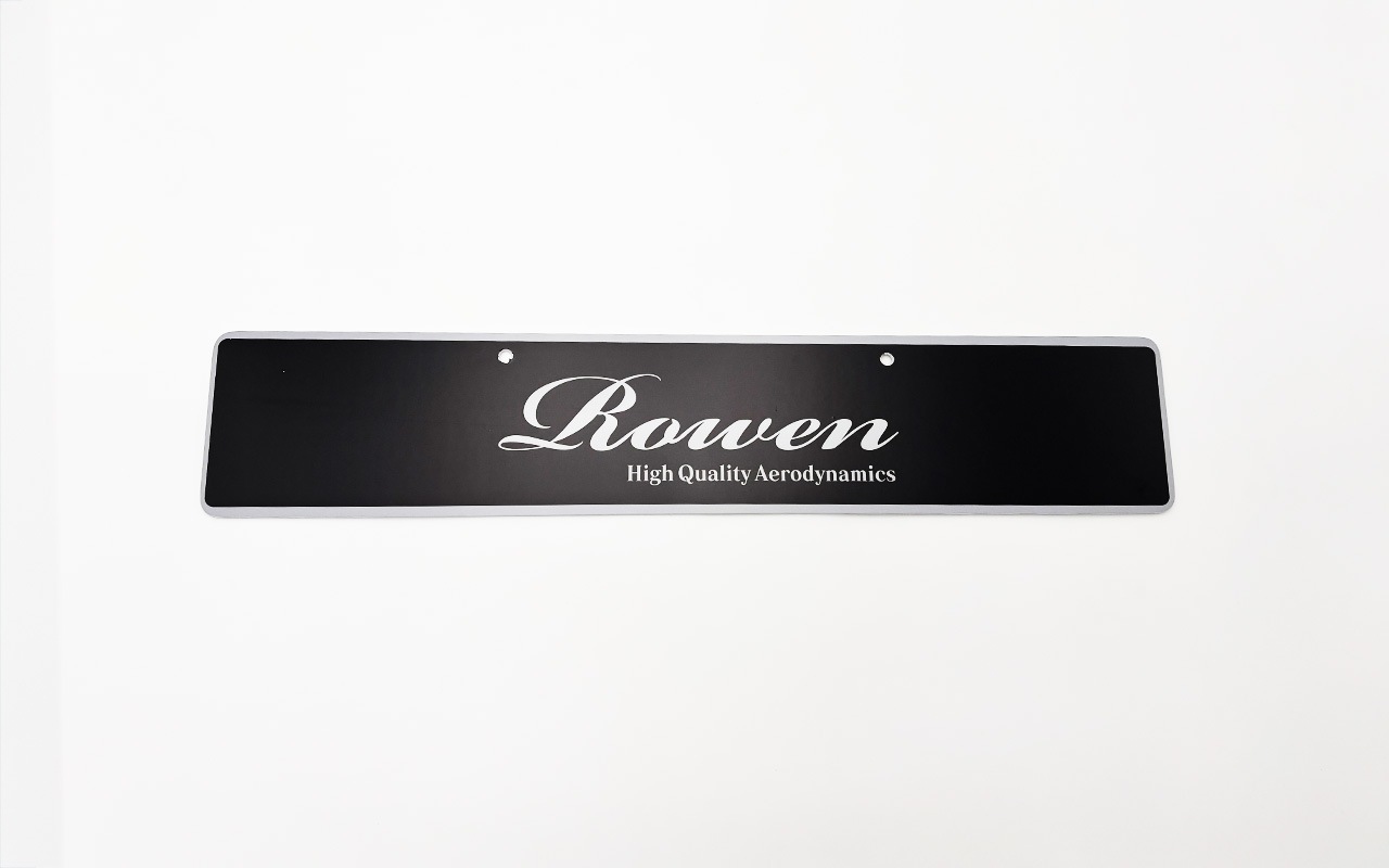 ユーロナンバープレート　筆記体ROWEN