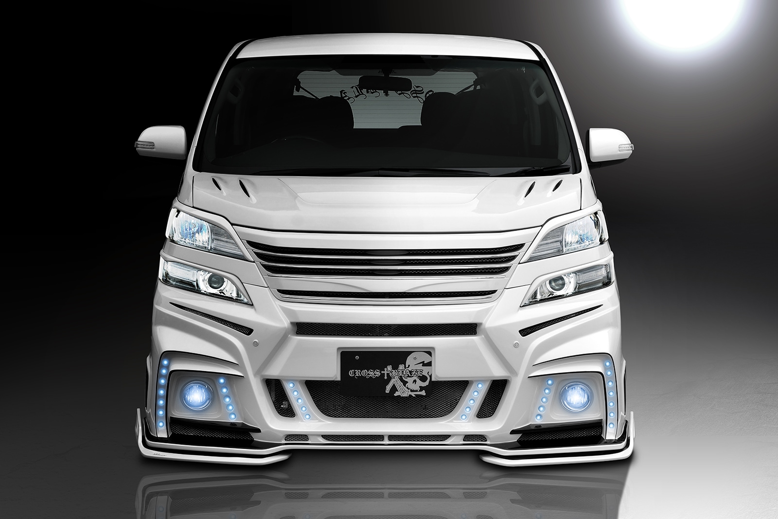 フロントバンパー*LEDランプ　Type1 20 VELLFIRE Z-grade 後期 *FRP