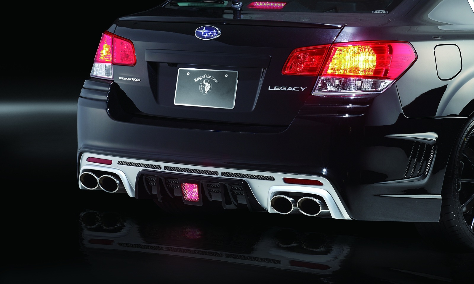 リアバンパー(純正マフラー専用) LEGACY B4 RR *FRP