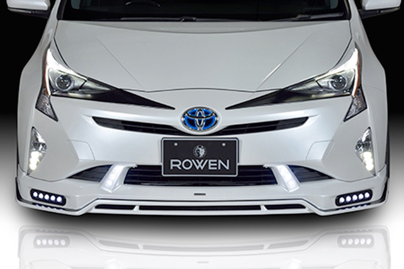 フロントスポイラー*LEDランプ 50 PRIUS 前期 *FRP+Carbon