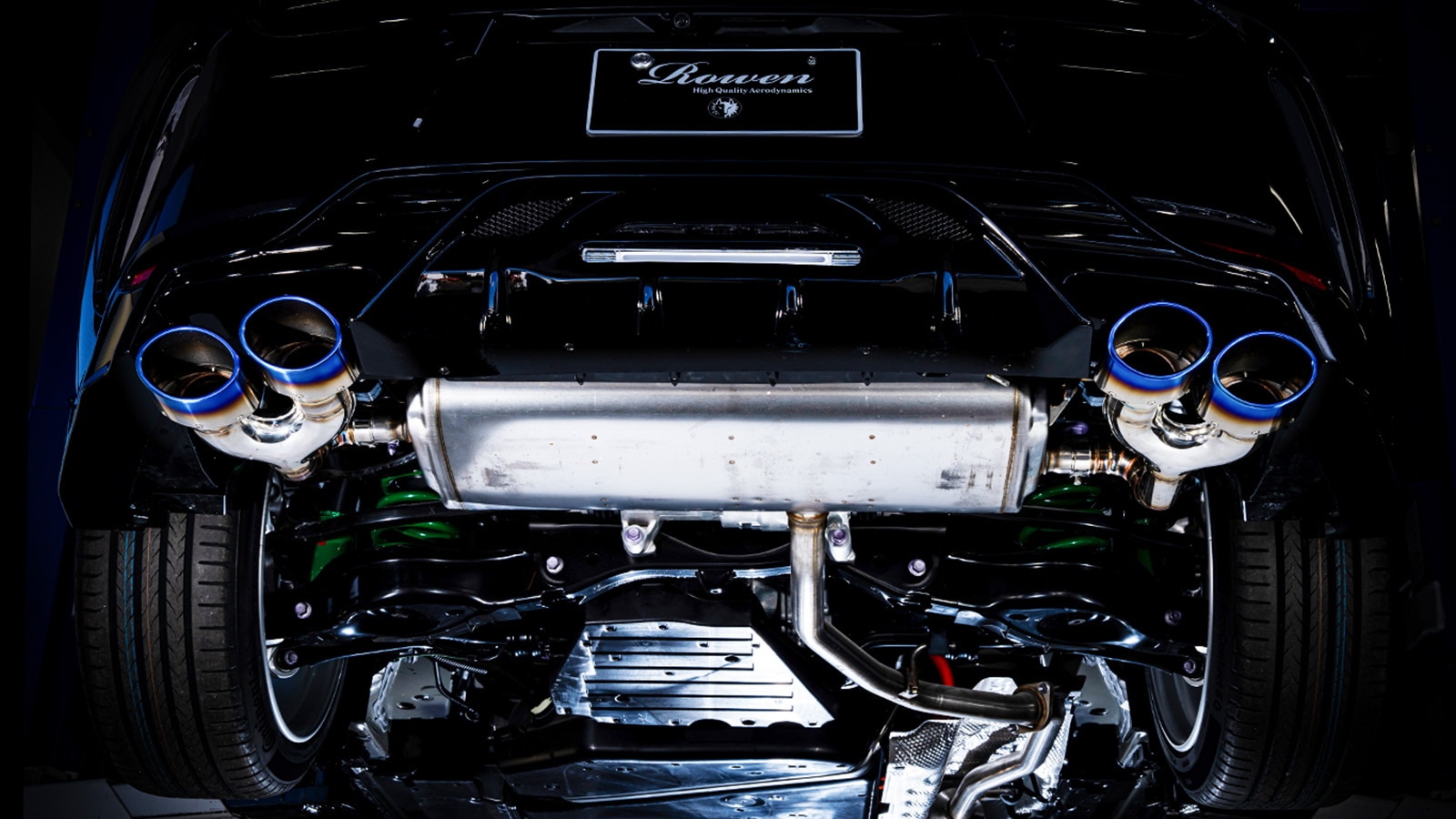 マフラーカッター *チタンカラー  CROWN SPORT *FRP