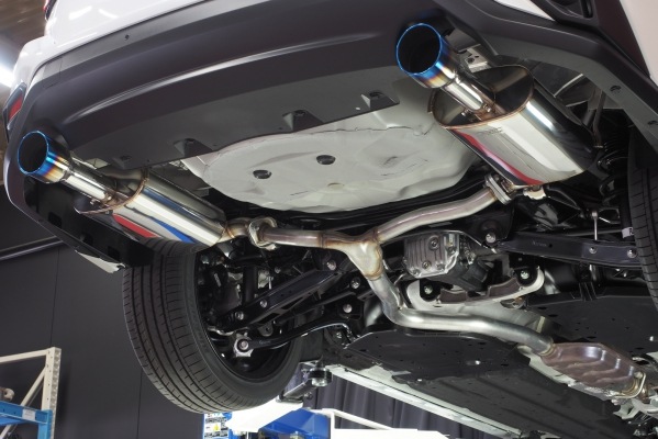 1.8L VN5 *HARDSYSTEM *ステンレス／チタン／カーボンテール *Rowenリアディフューザー用 *LEVORG