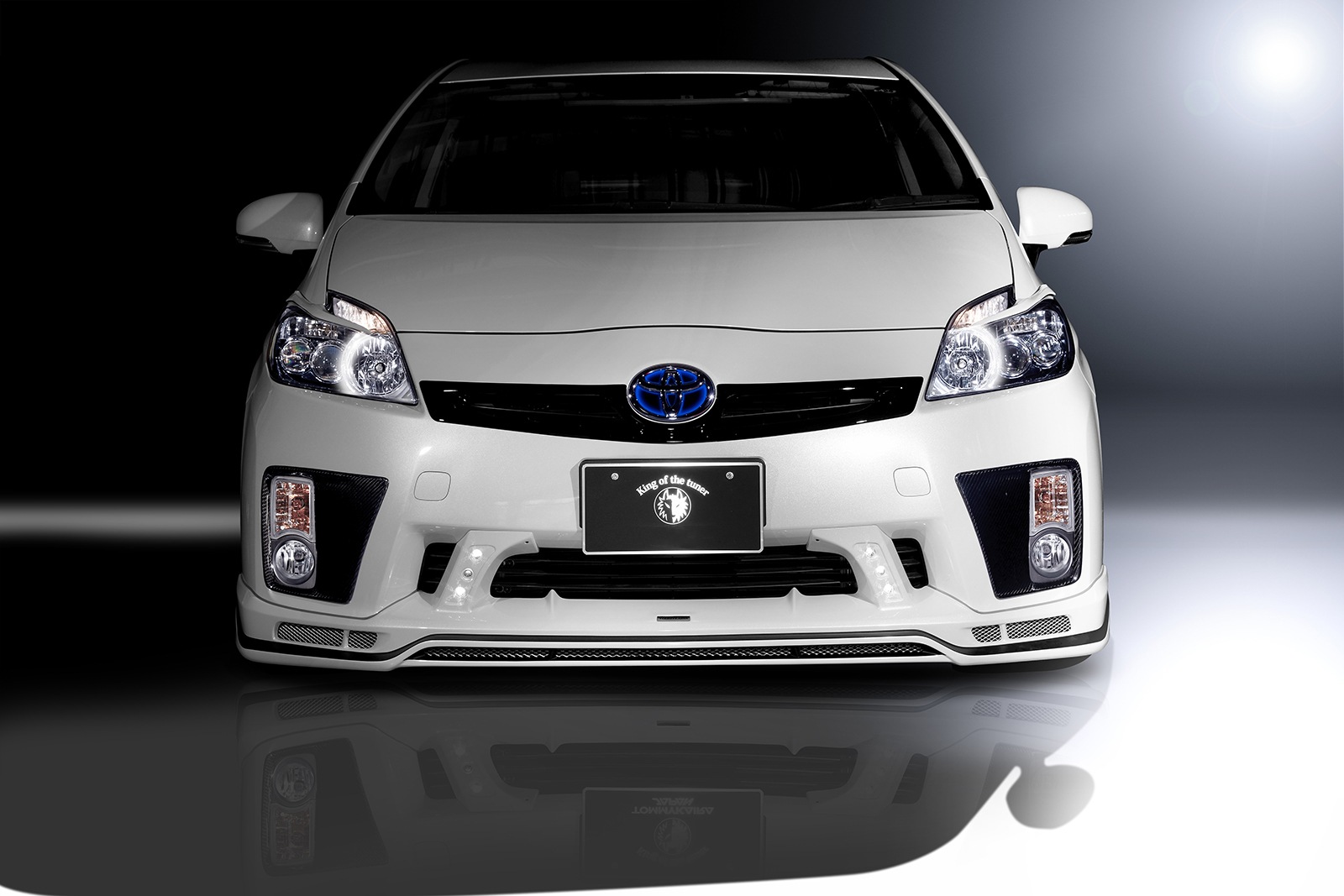 フロントスポイラーVer.2*LEDランプ付属(LEDセンター)	30PRIUS前期 *FRP