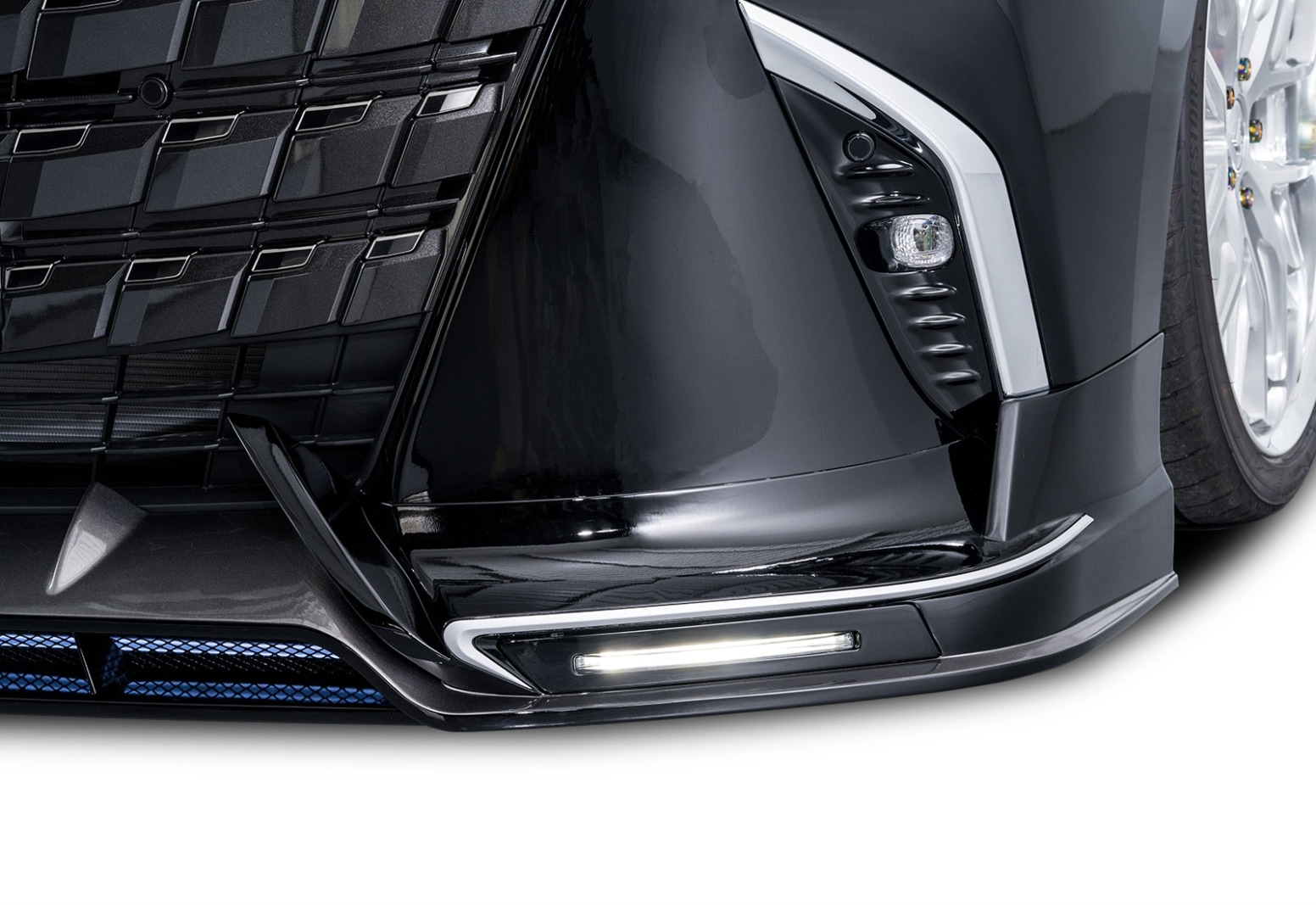 フロントスポイラー*LEDブレイド/メッキパーツ付属 40ALPHARD *Dry Carbon