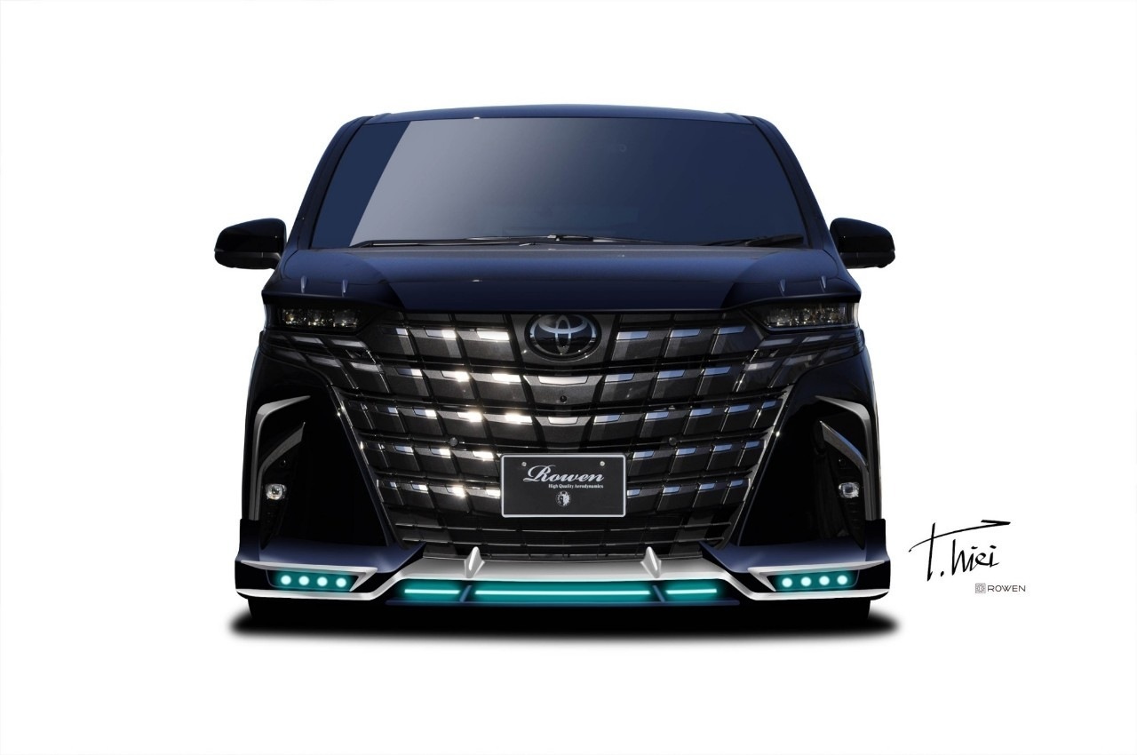 フロントスポイラー*LEDスポット/メッキパーツ付属 40ALPHARD *Dry Carbon