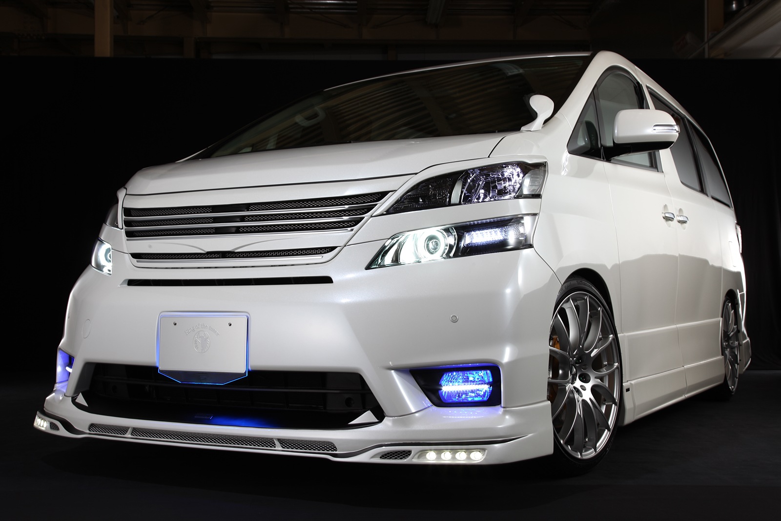 フロントスポイラー*LEDランプ *FRP 20 VELLFIRE Z-grade 前期