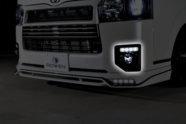 フォグカバー*LEDランプ 200HIACE 7型専用 FRP｜エアロパーツ、ボディ