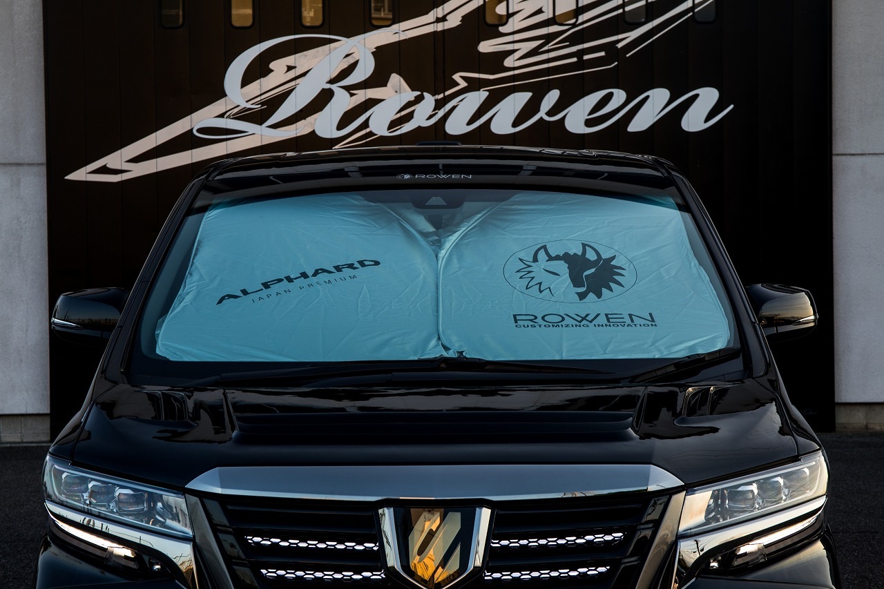 30ALPHARD専用　ロゴ入りサンシェード（収納ケース付き）