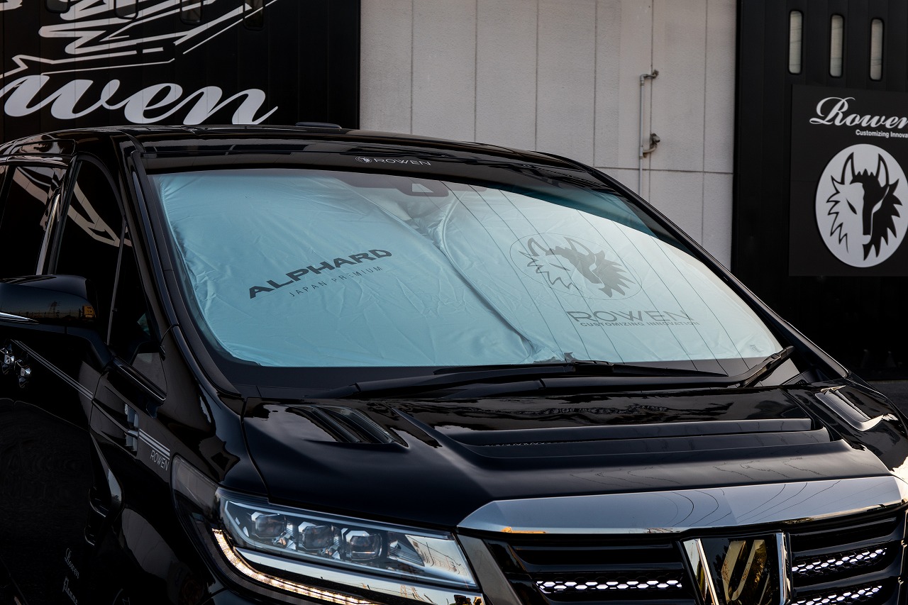 30ALPHARD専用　ロゴ入りサンシェード（収納ケース付き）