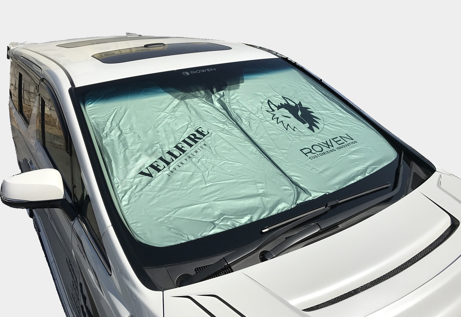 30VELLFIRE専用ロゴ入りサンシェード（収納ケース付き）