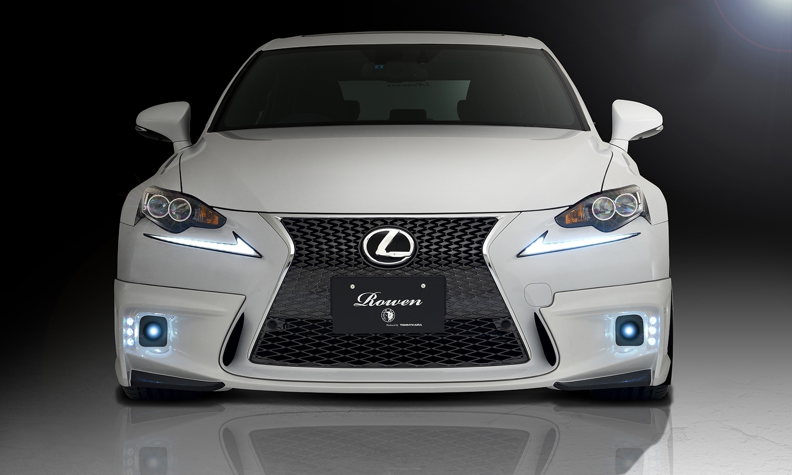フロントハーフスポイラー*LEDランプ  IS F-SPORT 前期 *FRP 