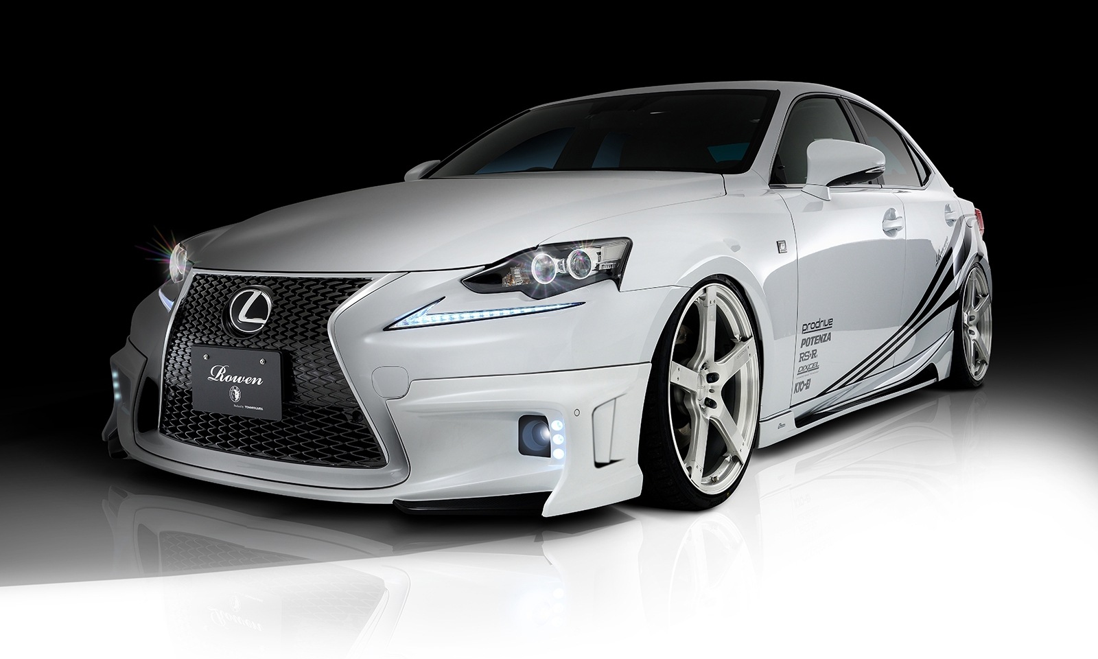 フロントハーフスポイラー*LEDランプ  IS F-SPORT 前期 *FRP 