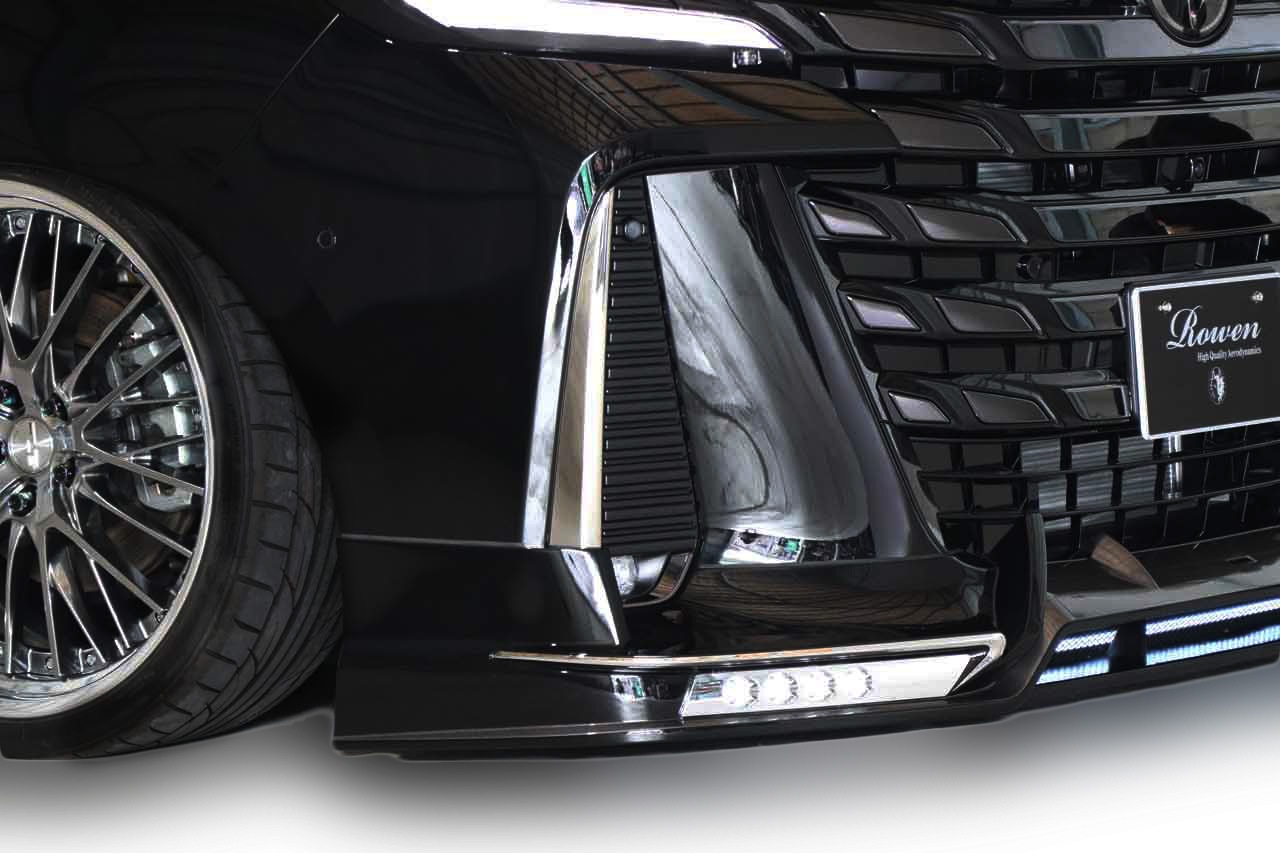 フロントスポイラー*LEDスポット/メッキパーツ付属 *Dry Carbon