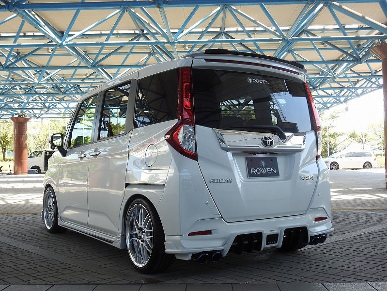 エキゾーストフィニッシャー 4本出し チタンカラーテール TB用 ROOMY CUSTOM 前期 TANK CUSTOM