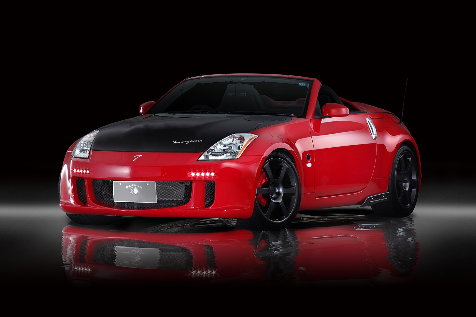 フロントバンパースポイラー*LEDランプ 付属　FAIRLADY Z Z33　*FRP