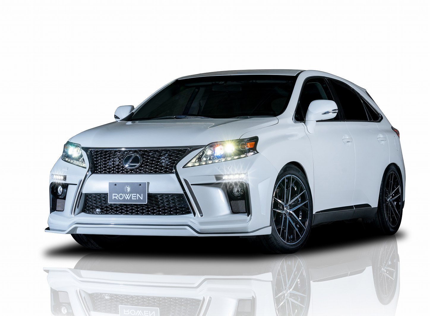 RX450ｈ 後期　フロントバンパーwith LED SPOT LAMP 塗装済【BF】