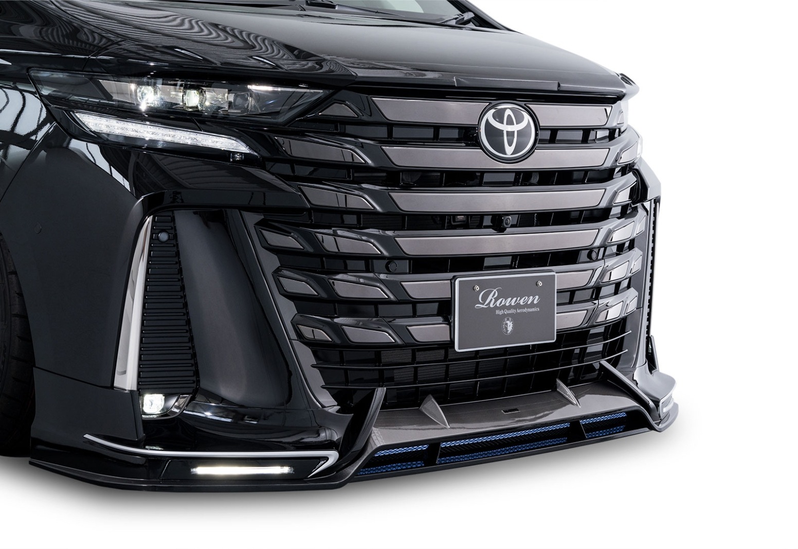 フロントスポイラー*LEDブレイド/メッキパーツ付属 40VELLFIRE *Dry FRP