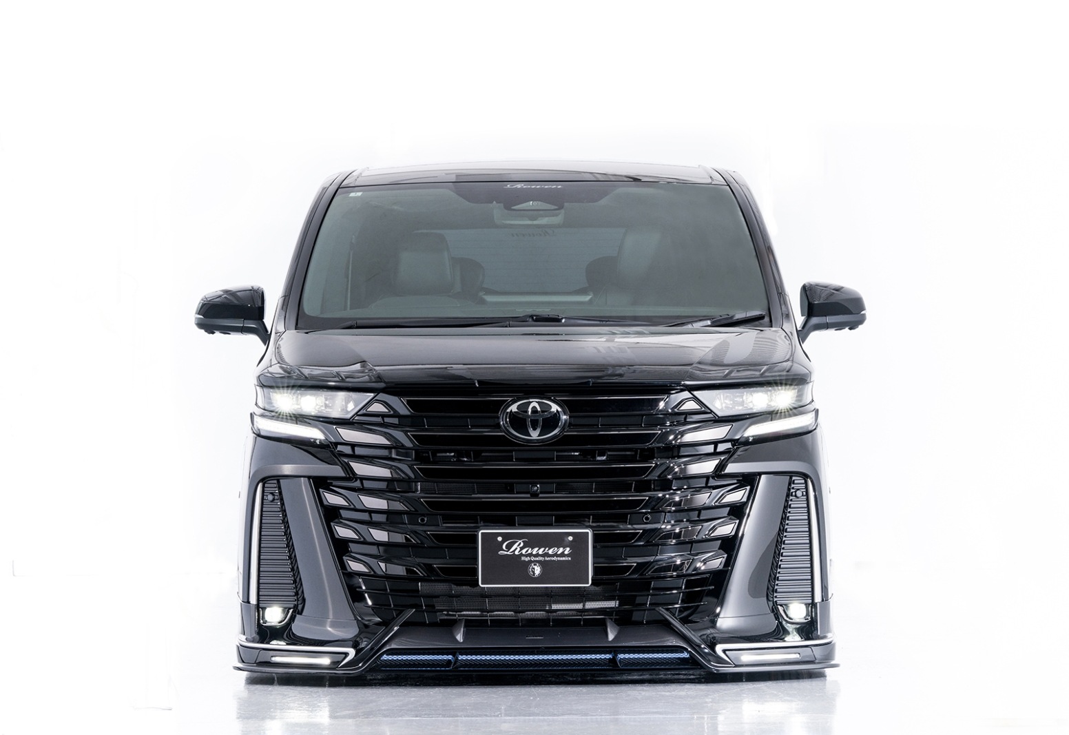 フロントスポイラー*LEDブレイド/メッキパーツ付属 40VELLFIRE *Dry FRP