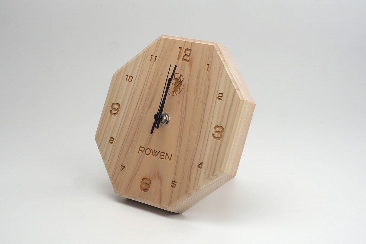 尾鷲ヒノキ ROWEN置時計