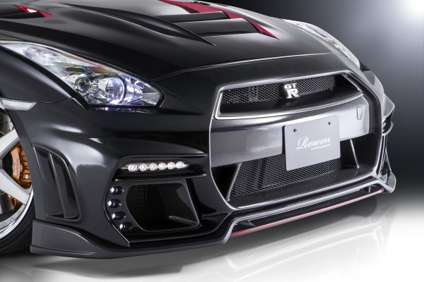 R35 GT-R 中期 フロントスポイラー　*ROWENフロントバンパー専用  *FRP