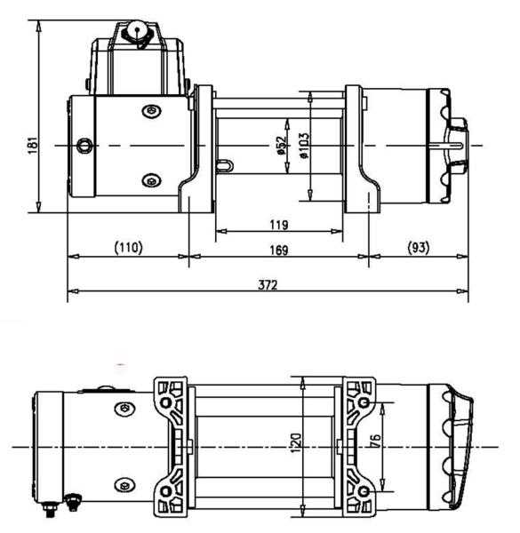 T-MAX ��ư������� 12V 4500LBS ATWPRO �磻�䡼����