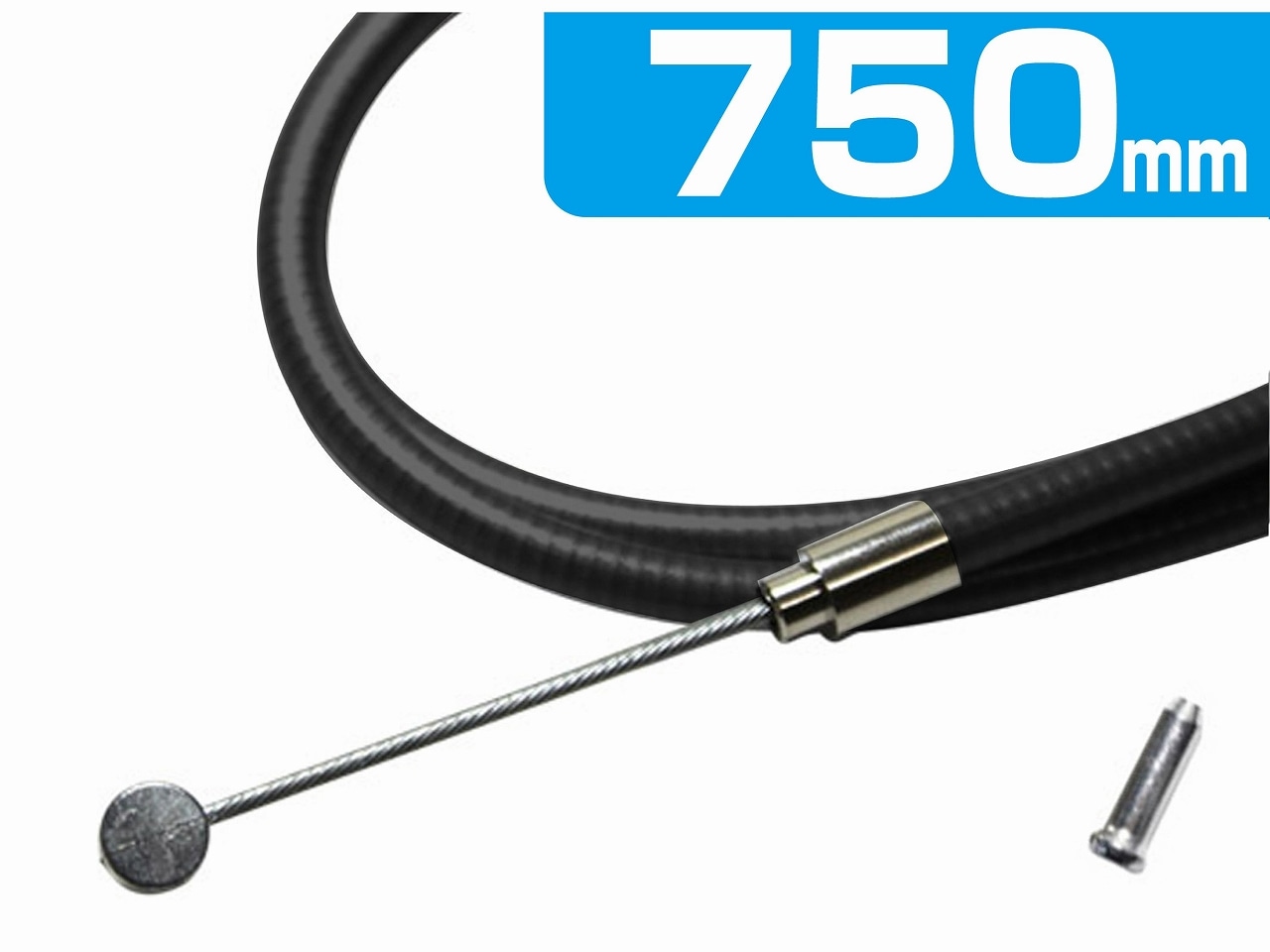 自転車 補修 修理 ブレーキワイヤー 750mm ブラック | すべての商品