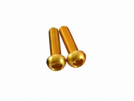 自転車 アルミボルトセット M5X18mm GOLD