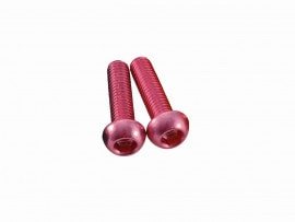 自転車 アルミボルトセット M5X18mm PINK