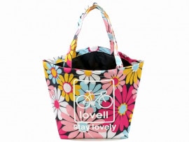 lovell ラベル ナイロンランチバッグ NAVY FLOWER