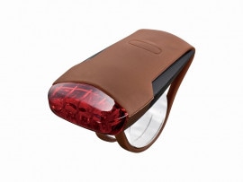 自転車 ライト GUEE ４ＬＥＤ リアフラッシャー　ブラウン BROWN