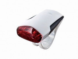自転車 ライト GUEE ４ＬＥＤリアフラッシャー WHITE 白