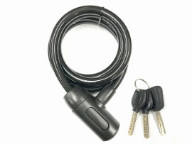 自転車　カギ シャッターロック ＬＥＤキー 1200ｍｍ