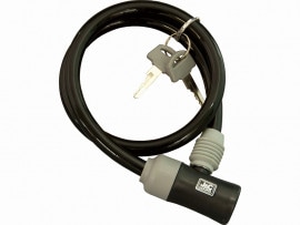 自転車　カギ ワイヤーロック　ＪＣ−０２３Ｗ　BLACK