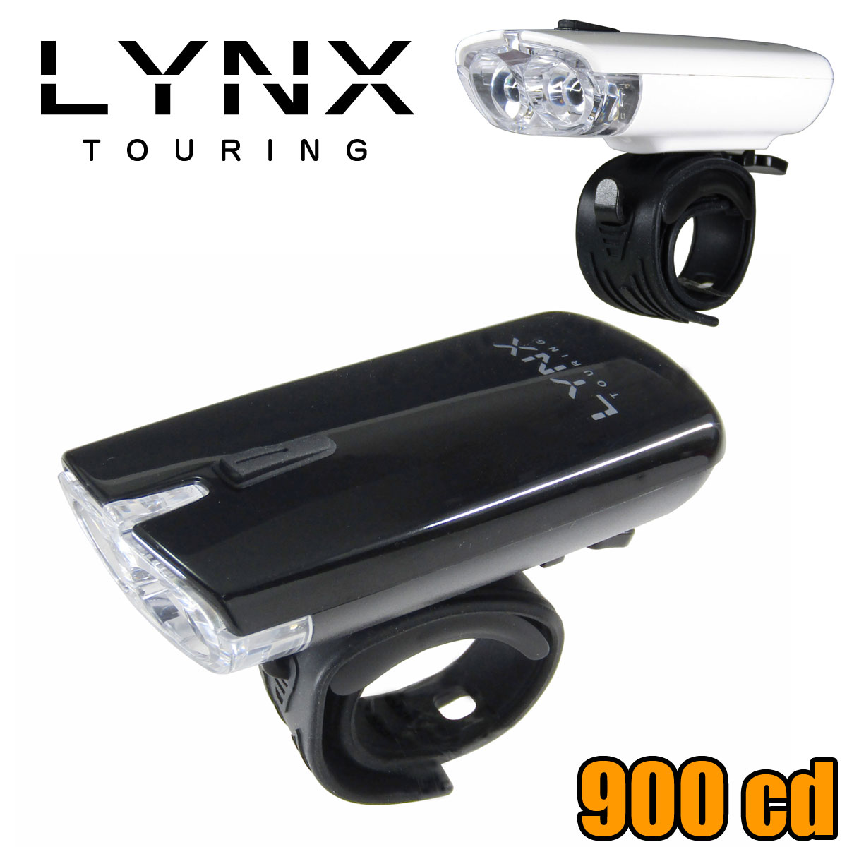 LYNX スーパーブライト自転車 LEDヘッドライト LX-120P 900カンデラ