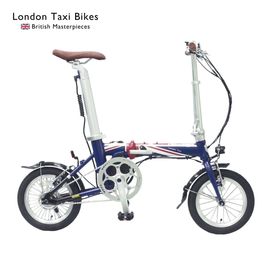 折りたたみ電動アシスト自転車 14インチ ユニオンジャック 通勤通学 オシャレ サイクリング 公園 小径車 お買い物 ポタリング|自転車本体