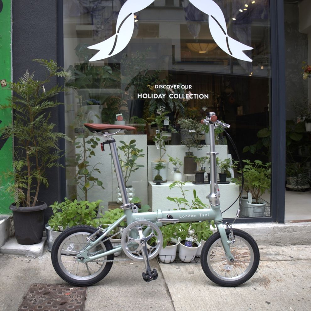 London Taxi FDB140 ジェイドグリーン 折りたたみ自転車 14インチ 通勤