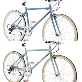 【ロンドンタクシー】 London Taxi Chromoly 26 (450) クロモリ ブルーグレー ジェイドグリーン 26インチ ビンテージスタイル シマノ製9段変速 クイックリリース サイクリ