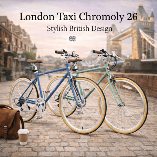 クロスバイク 自転車 26インチ クロモリ 【ロンドンタクシー】 London