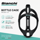 Bianchi Carbon Bottle Cage BLACK��Bianchi �ӥ��� �����ܥ� �ܥȥ륱���� BLACK ���� ��ž�� �����ɥХ��� �ܥȥ�ۥ���� �����ܥ��� �֥�å�