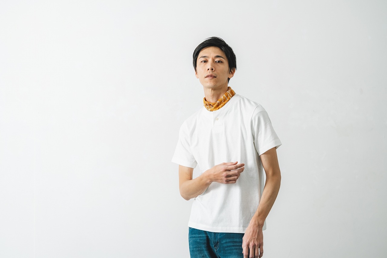 Deuxieme Classe ヘンリーネック レイヤリング 天竺カットソー