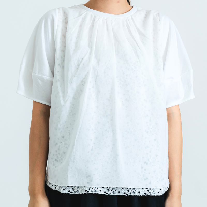 [01-61567]�ڥե���ȥ졼��T����ġۥ��ߡ���60/1 Ⱦµ�å��롼�ͥå�����