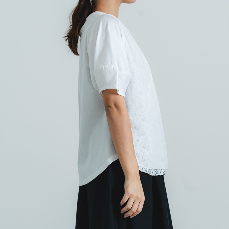 [01-61567]�ڥե���ȥ졼��T����ġۥ��ߡ���60/1 Ⱦµ�å��롼�ͥå�����