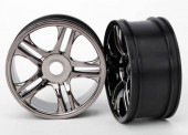 Ź߸ˡXO-1 Wheels, split-spoke (black chrome)MODEL# 64077-3 ѥۥ륻åȡMODEL# 6476ʥꥢ